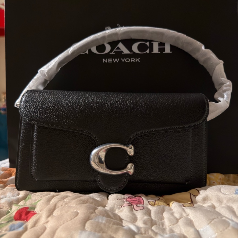 Coach Tabby 26 black with silver hardware